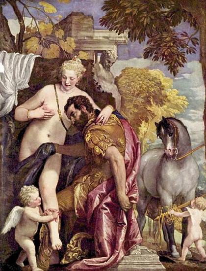 Paolo Veronese Mars und Venus oil painting image